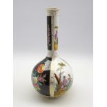 Helena Wolfsohn 'Dresden' vase decorated with panels of figures and flowers and with Augustus Rex