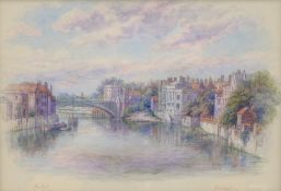George Fall (British 1848-1925): 'Guildhall, York',
