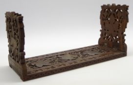 Late 19th Century Black Forest book slides carved with oak leaves H20cm Condition Report