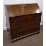 19th century mahogany bureau,