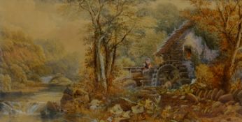 Edward R Taylor (British 1838-1912): 'A Mill on the River Lowther, Cumberland',