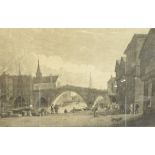 After Henry Cave (British 1779-1836): 'Old Bridge and St William's Chapel York',
