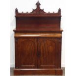 19th century mahogany Gothic Revival side board chiffonier,