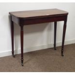 Late 18th century Sheraton style mahogany side table,