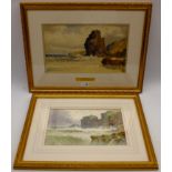 Arthur Suker (British 1857-1902): 'Near Redruthen' and Cornish Coastal Landscape,