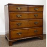 18th century and later Georgian oak chest,