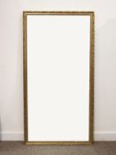 Large rectangular gilt framed mirror,