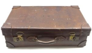 Gentleman's leather dressing case by Robson & Cooper,