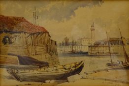 William James Boddy (British 1831-1911): 'At Scarborough', watercolour signed,