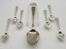 Set of 6 early 19th Century Newcastle silver tea spoons by Thomas Watson,