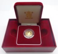 Queen Elizabeth II 2002 gold proof half sovereign,