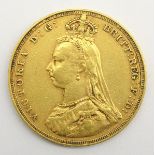 Queen Victoria 1887 gold full sovereign,