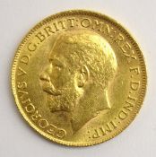 King George V 1917 gold full sovereign,