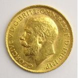 King George V 1917 gold full sovereign,