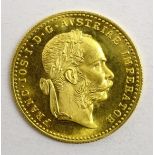 Austrian 1915 gold 1 Ducat coin,