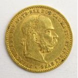 Austrian 1897 gold 10 Corona coin Condition Report & Further Details <a