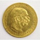 Austrian 1911 gold 10 Corona coin Condition Report & Further Details <a