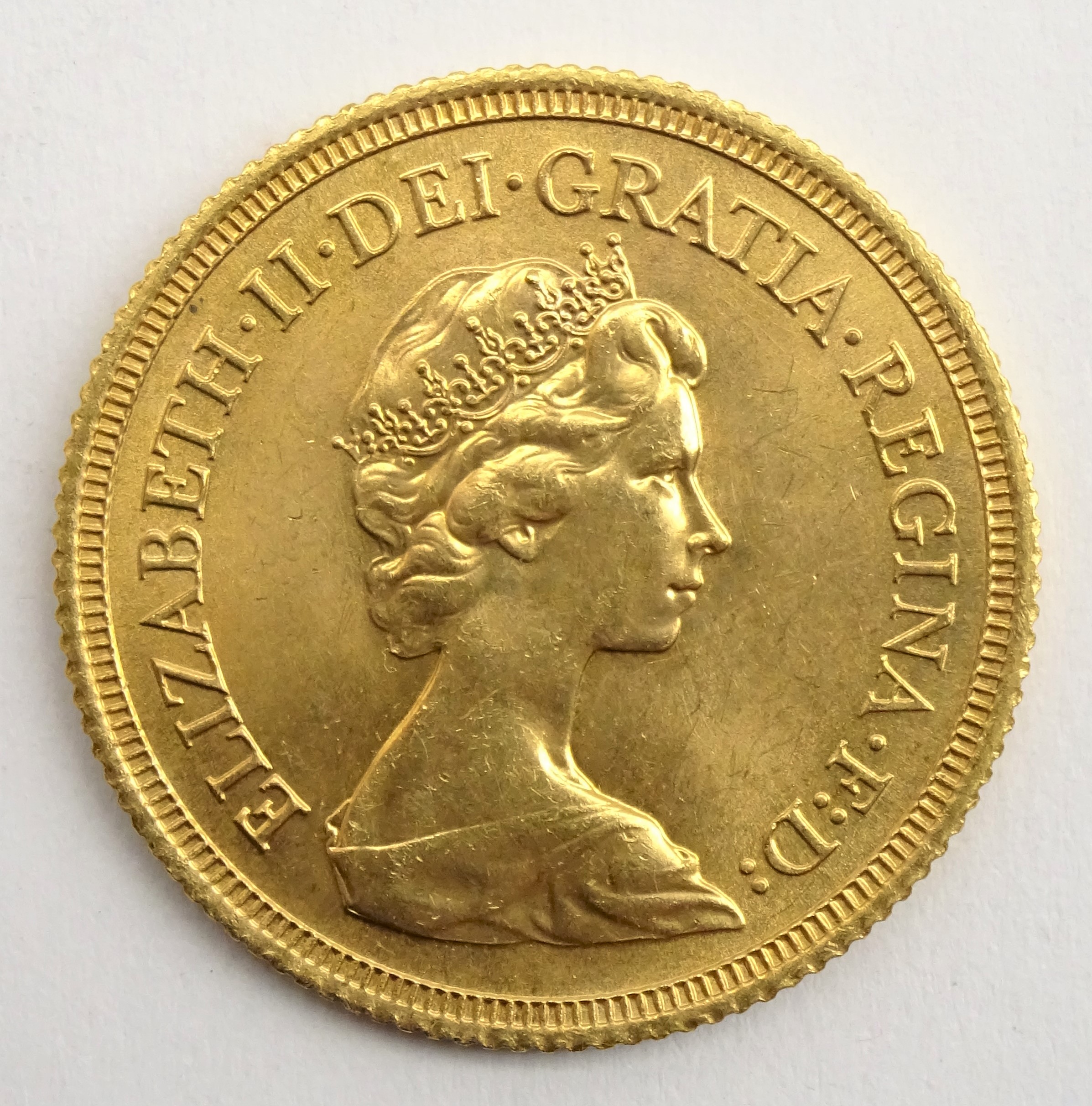 Queen Elizabeth II 1978 gold full sovereign Condition Report & Further Details