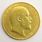 King Edward VII 1904 gold full sovereign Condition Report & Further Details <a
