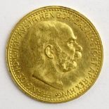 Austrian 1911 gold 10 Corona coin Condition Report & Further Details <a