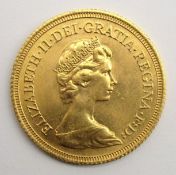 Queen Elizabeth II 1978 gold full sovereign Condition Report & Further Details