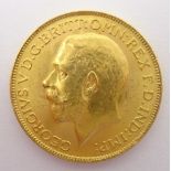 King George V 1913 gold full sovereign