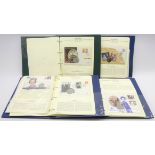 Forty-one coin covers housed in four ring binder albums including many relating to 'The Golden