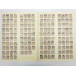 Queen Victoria penny lilacs with town duplex cancellations - 235 different numbers