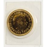 Queen Elizabeth II 2002 gold half sovereign Condition Report & Further Details