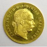 Austrian 1915 gold 1 Ducat coin,