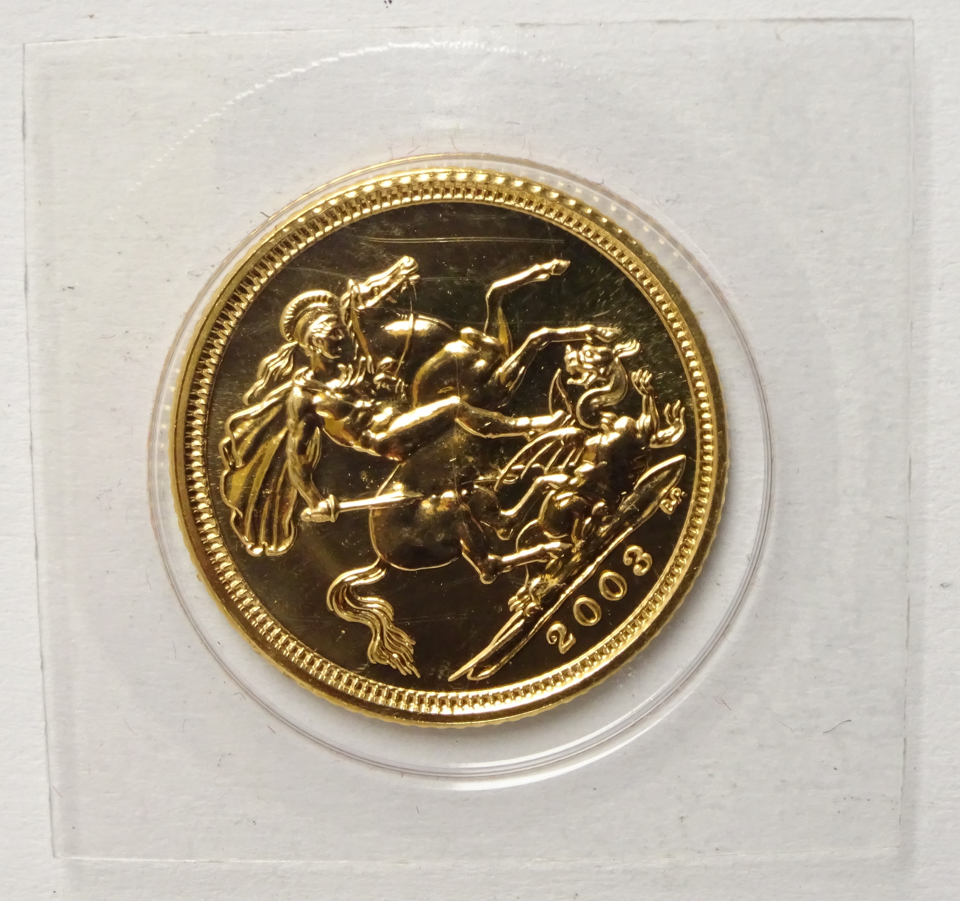 Queen Elizabeth II 2003 gold half sovereign Condition Report & Further Details - Image 2 of 2