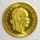 Austrian 1915 gold 1 Ducat coin,