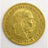 Austrian 1905 gold 10 Corona coin Condition Report & Further Details <a