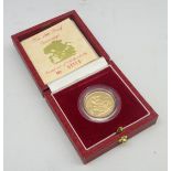 Queen Elizabeth II 1988 gold proof full sovereign,