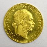 Austrian 1915 gold 1 Ducat coin,