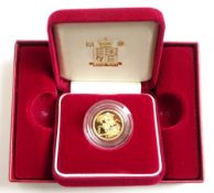Queen Elizabeth II 2007 gold proof half sovereign,
