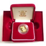 Queen Elizabeth II 2007 gold proof half sovereign,