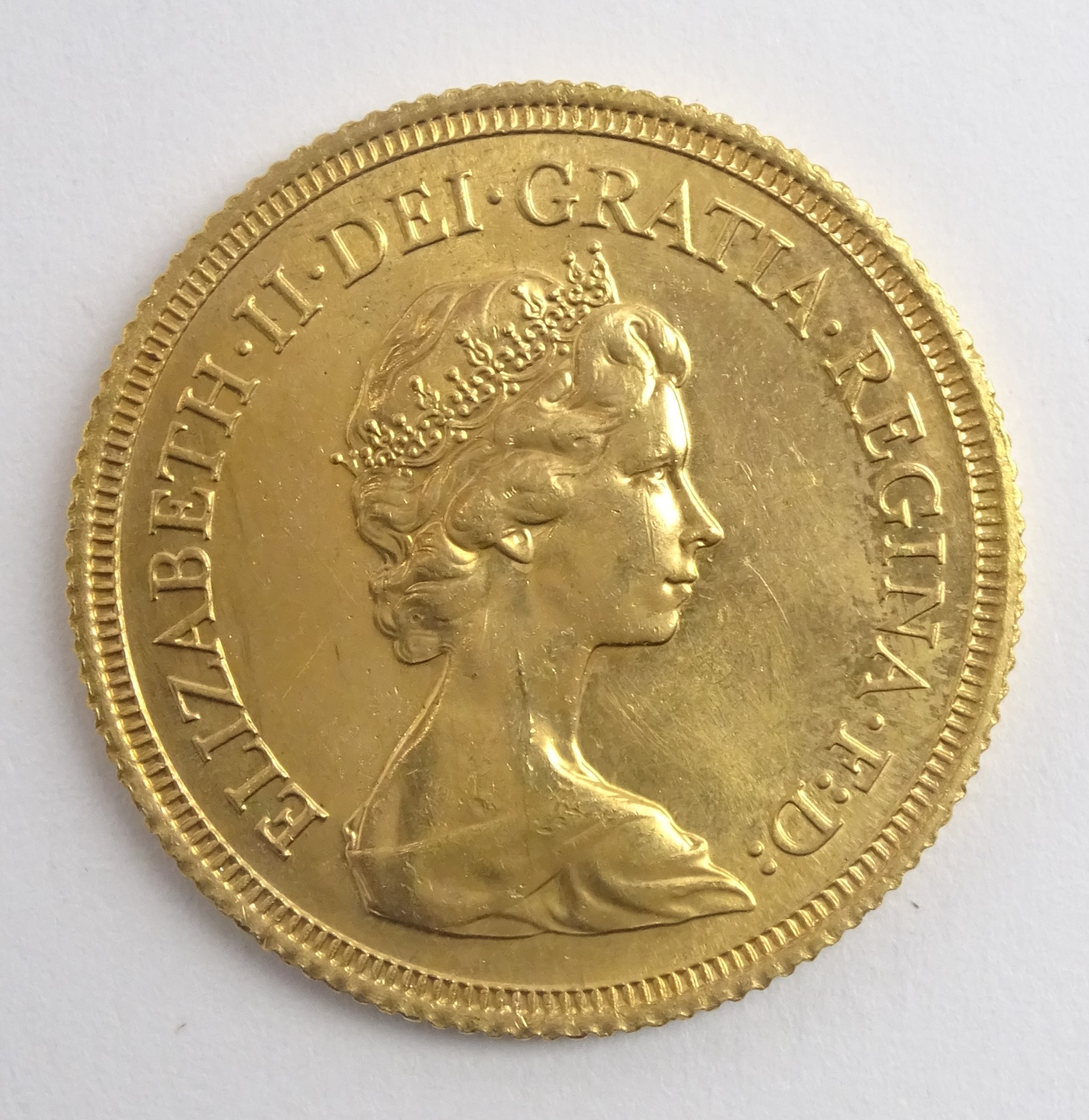 Queen Elizabeth II 1978 gold full sovereign Condition Report & Further Details