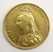 Queen Victoria 1888 gold full sovereign Condition Report & Further Details <a