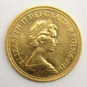 Queen Elizabeth II 1978 gold full sovereign Condition Report & Further Details