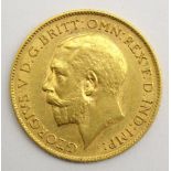 King George V 1911 gold half sovereign Condition Report & Further Details <a