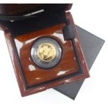 Queen Elizabeth II 2014 gold proof half sovereign,