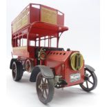 Mamod model LB1 live-steam London General Omnibus with open top,