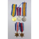 Family group of medals - WW1 pair comprising British War Medal and Victory Medal awarded to 32515