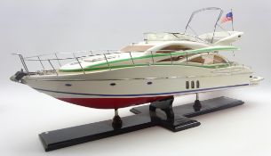 Point-of-sale promotional model of a Sunseeker Manhattan motor yacht by Besp-Oak Furniture,