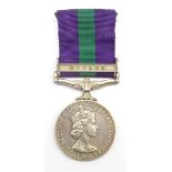 Elizabeth II General Service medal awarded to 4137888 L.A.C.K. Gotheridge R.A.F.