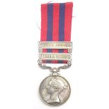 Victorian India General Service 1854 medal awarded to 5901 Pte. G. Wood 1st Bn. Rif. Brig.