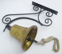 19th century ship's bell inscribed 'Amelia 1871' built by Bowdler,