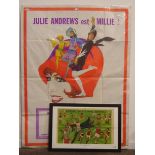 Large colour poster for the film 'Millie' starring Julie Andrews,