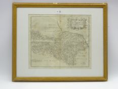 Robert Morden map of the North Riding of Yorkshire 36cm x 41cm Condition Report &